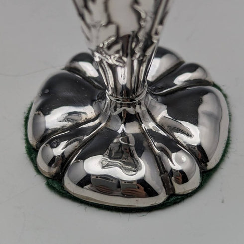 1905 年英國古董純銀花瓶花瓶一對 84 克亨利威廉姆斯